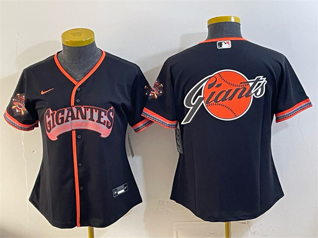 Youth San Francisco Giants Team Big Logo Black 2026 Alternate Stadium Stitched Baseball Jersey Youth San Francisco Giants Team Big Logo Black 2026 Alternate Stadium Stitched Baseball Jersey